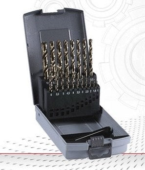 Jeu de forets hélicoïdaux Euroboor tds.100 ø 1 -10 mm, augmentant par pas de 0,5 mm - tds.100