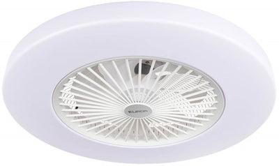 Eurom ventilateur de plafond lrc blanc | lampe et ventilateur en 1 | ø 58 cm | 385281 385281