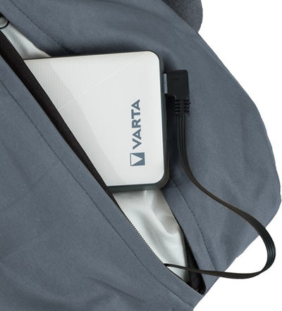 Eurom warmigo gris | coussin chauffant | jusqu'à 10 heures de chaleur | banque d'alimentation 20 000 mah incluse | réglable sur 3 positions - 346626
