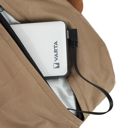 Eurom warmigo taupe | coussin chauffant | jusqu'à 10 heures de chaleur | banque d'alimentation 20 000 mah incluse | réglable sur 3 positions | 346602