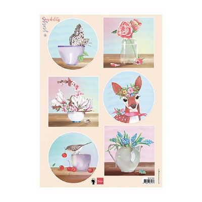 Marianne design • cerf de sensibilité en feuille découpée