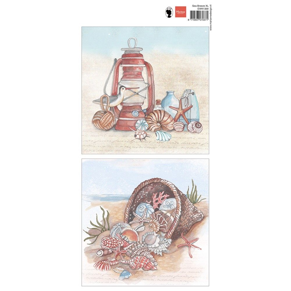 Marianne design • feuille découpée brise marine xl