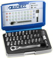 Expert by facom bits 1 Jeu de 4 porte-embouts et cliquet | 32 pièces | e131702 - e131702