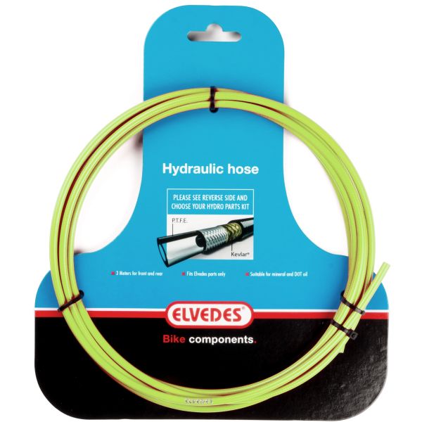 Tuyau hydraulique Elvedes avec doublure PTFE et protection Kevlar Green (3 mètres sur carte)