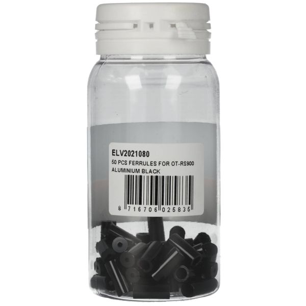 Chapeaux de cabille pour OT-RS900 de Ø3.65 à Ø5,5 mm x 12 mm noir (50 pièces)