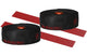 Supacaz Super Sticky Kush Galaxy Direction Ribbon Black Rouge, y compris le bouchon de direction en aluminium