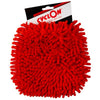 gant de lavage microfibre rouge