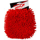 gant de lavage microfibre rouge