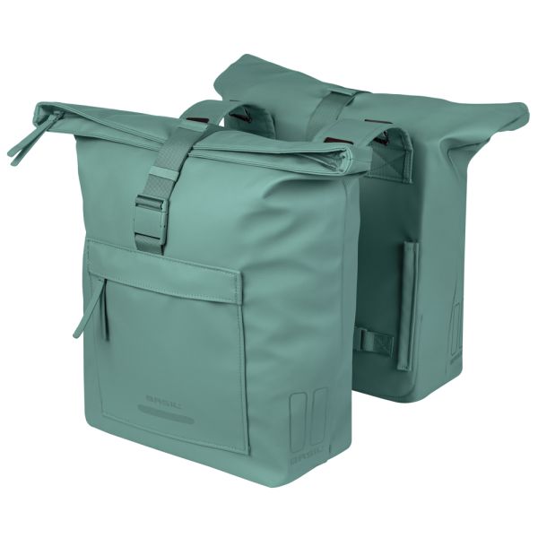 Sacoche de vélo double Basil brooklyn 41l 14 x 30 x 37 cm - vert