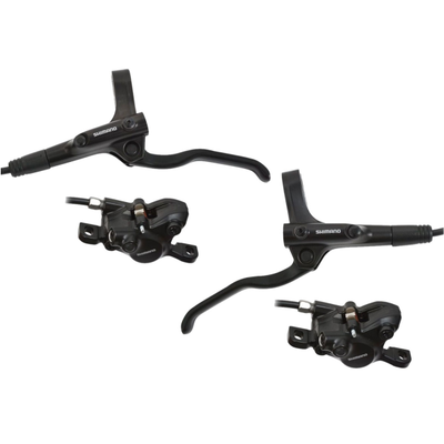 Kit de freins à disque hydrauliques Shimano MT200 avant et arrière - sans disque de frein - noir