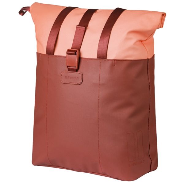 Basil shopper vive mik crochets 15-20l rose bordeaux