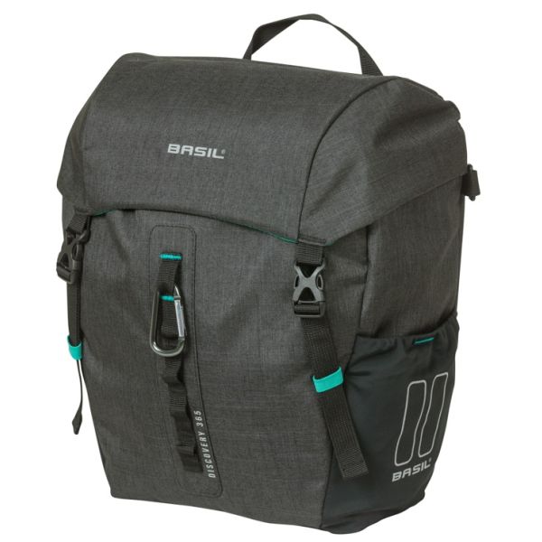 Sac simple basilic découverte 365d m mik 9l 12 x 25 x 33 cm - noir