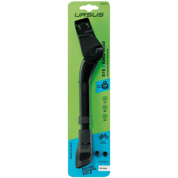 Ursus standard King Mini | Arrière | 16-24 pouces | 18 mm | noir