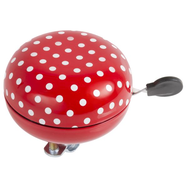 M-wave bicycle bell ding-dong Ø80 mm codbird rouge