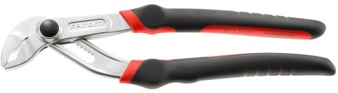 Pince multiprise Facom 181a.25cpe avec charnière traversante et verrouillage | 245 mm | chromé | bimatière - 181a.25cpe