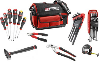 Sac à outils Facom rempli de 28 outils bs.t20cm28 - bs.t20cm28