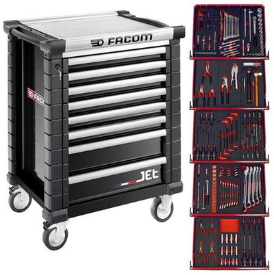 Servante à outils Facom jet 8 tiroirs m3, 5 tiroirs. chargement, noir