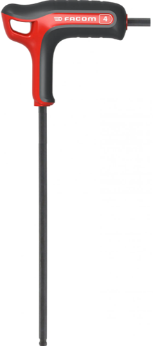 Clés hexagonales Facom 6 pans, tête sphérique ergonomique en T 3 mm