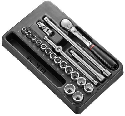 Facom module 3 douilles 8” 6 faces et cliquet - mod.jl161-36