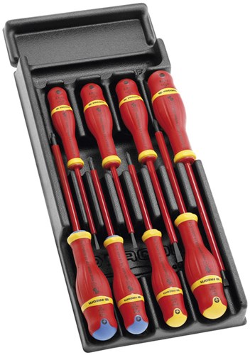 Module Facom de 8 tournevis isolés protwist® - 1000 volts - mod.at1ve