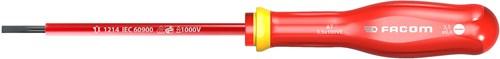 Facom tournevis protwist fente 3,5x100 isolé 1000v - at3,5x100ve - at3,5x100ve