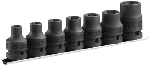Jeu de douilles à chocs Facom 1 2 torx e10-e24 - nstx.j7