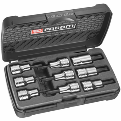 Facom jeu de 9 douilles tournevis torx 1 2