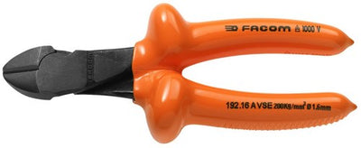 Facom pince coupante latérale fil dur, isolé 180mm - 192.18avse