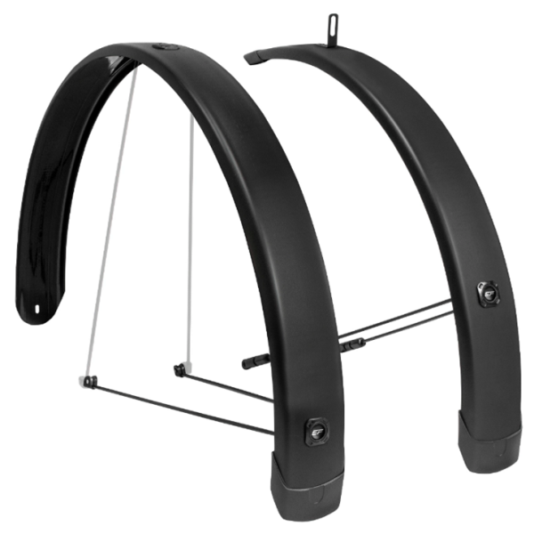 EuroFender EF Mudguard Set Tempo Square 28 pouces 58 mm noir
