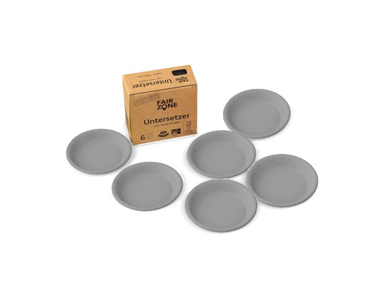 Couvre-côtes de Fairzone pour plante Pots en caoutchouc gris 6 pièces