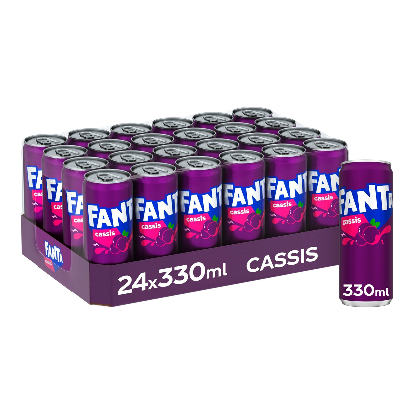 Canette Fanta cassis (24x 33cl)