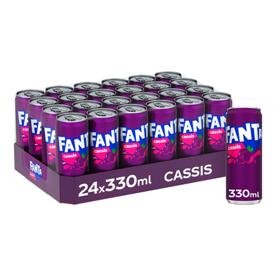 Canette Fanta cassis (24x 33cl)