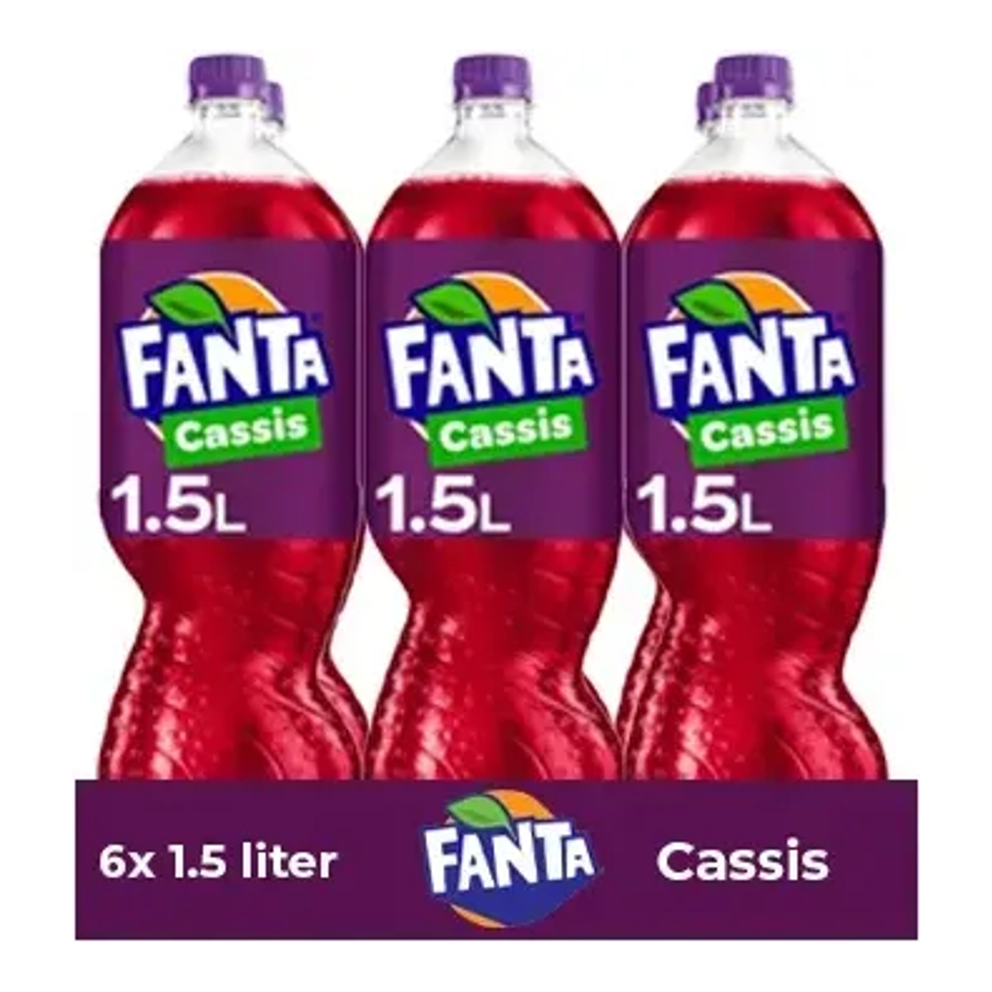 Bouteille pet Fanta cassis (6x 1,5 litres)