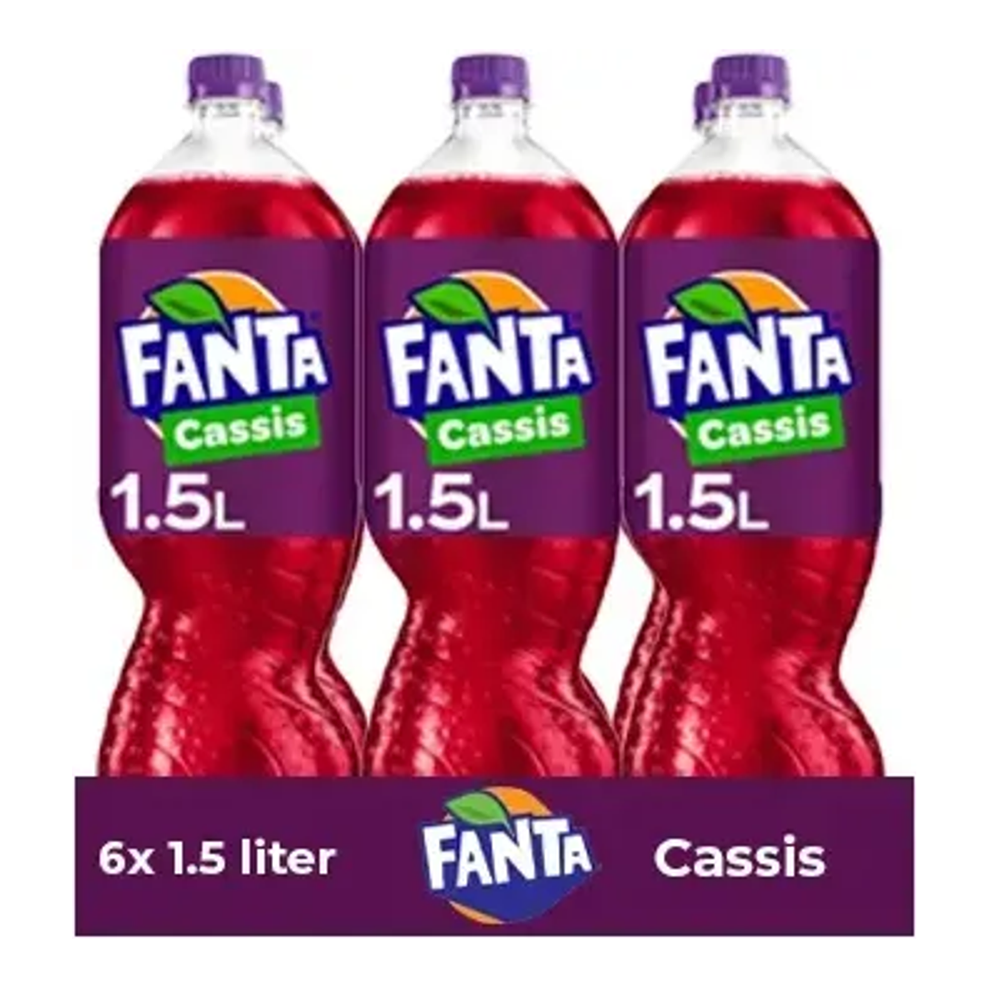 Bouteille pet Fanta cassis (6x 1,5 litres)