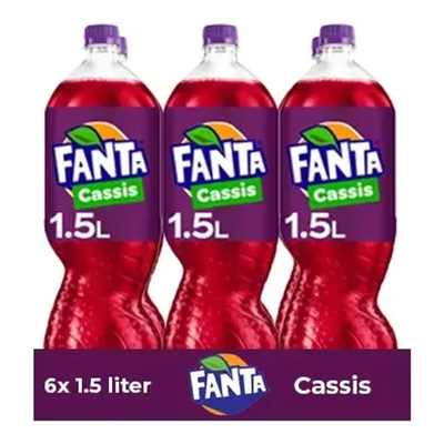 Bouteille pet Fanta cassis (6x 1,5 litres)