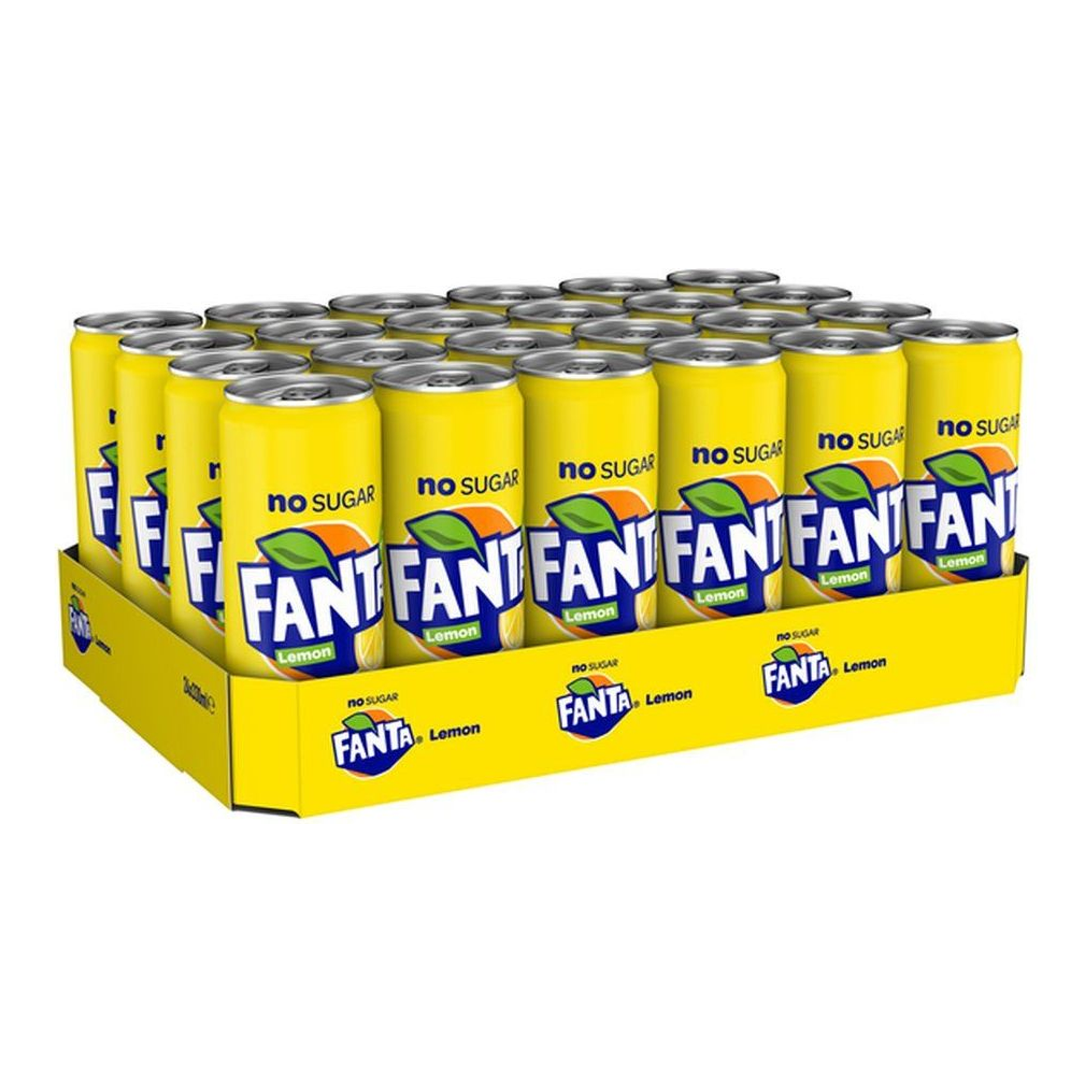 Fanta citron sans sucre en canette (24x 33cl)