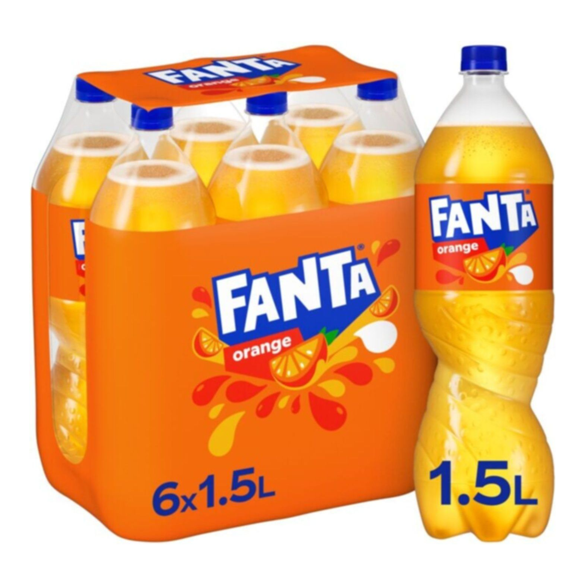 Bouchon orange Fanta (6x 1,5 litres)