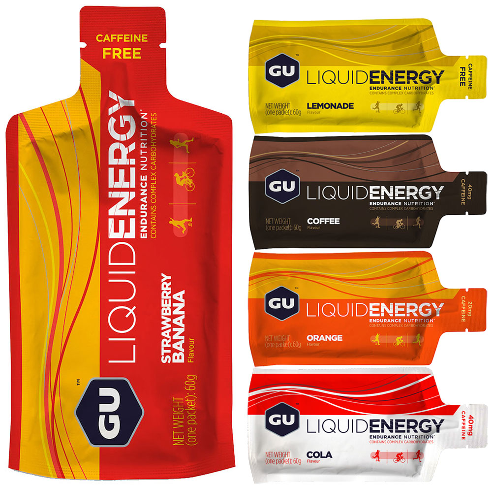 Gel énergétique liquide Gu 60g | orange (à forte teneur en café)