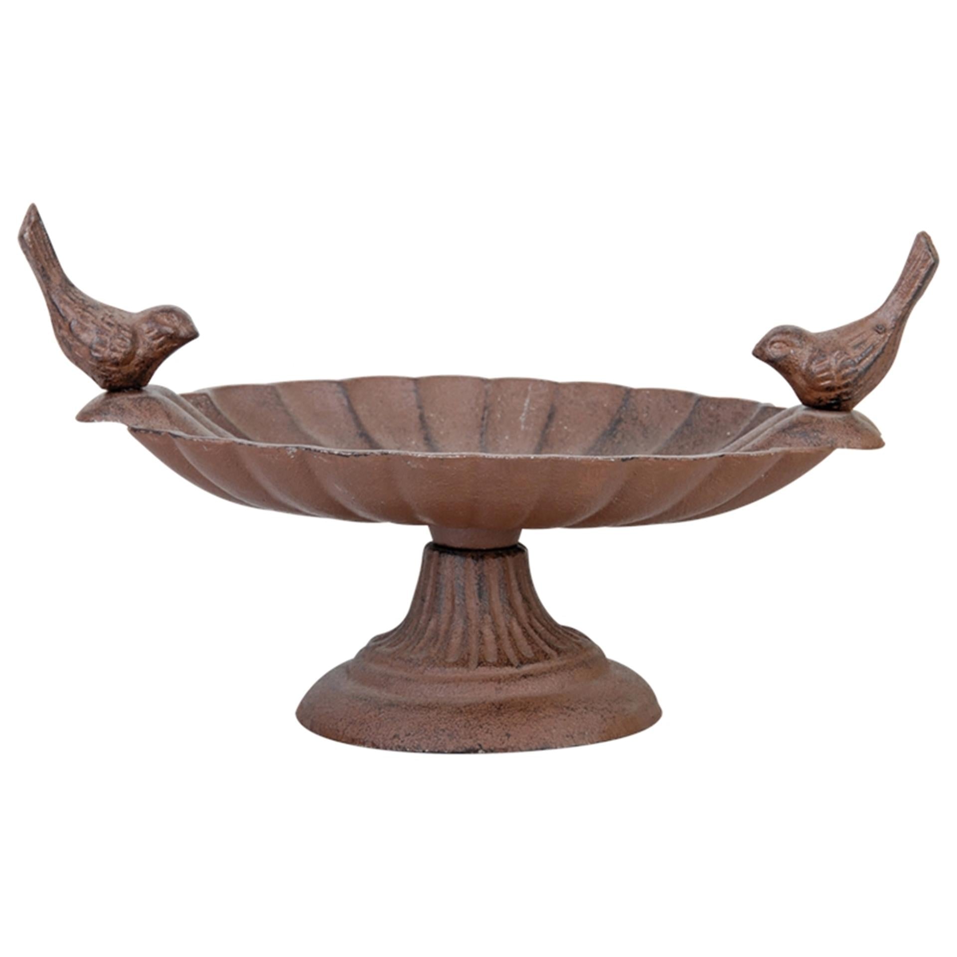Bain d'oiseaux design Esschert sur pied