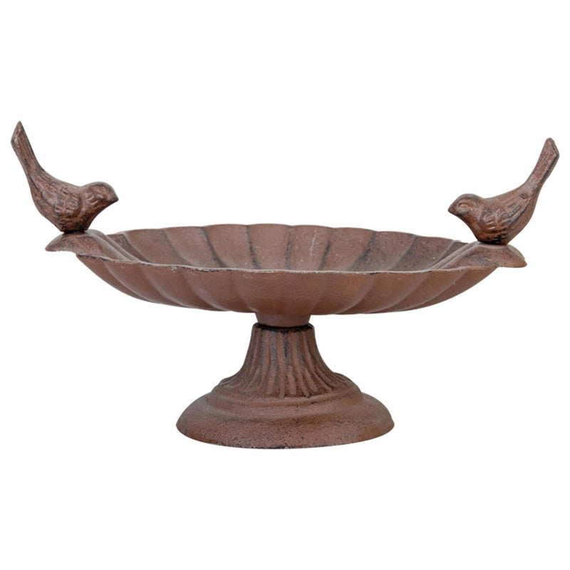 Bain d'oiseaux design Esschert sur pied
