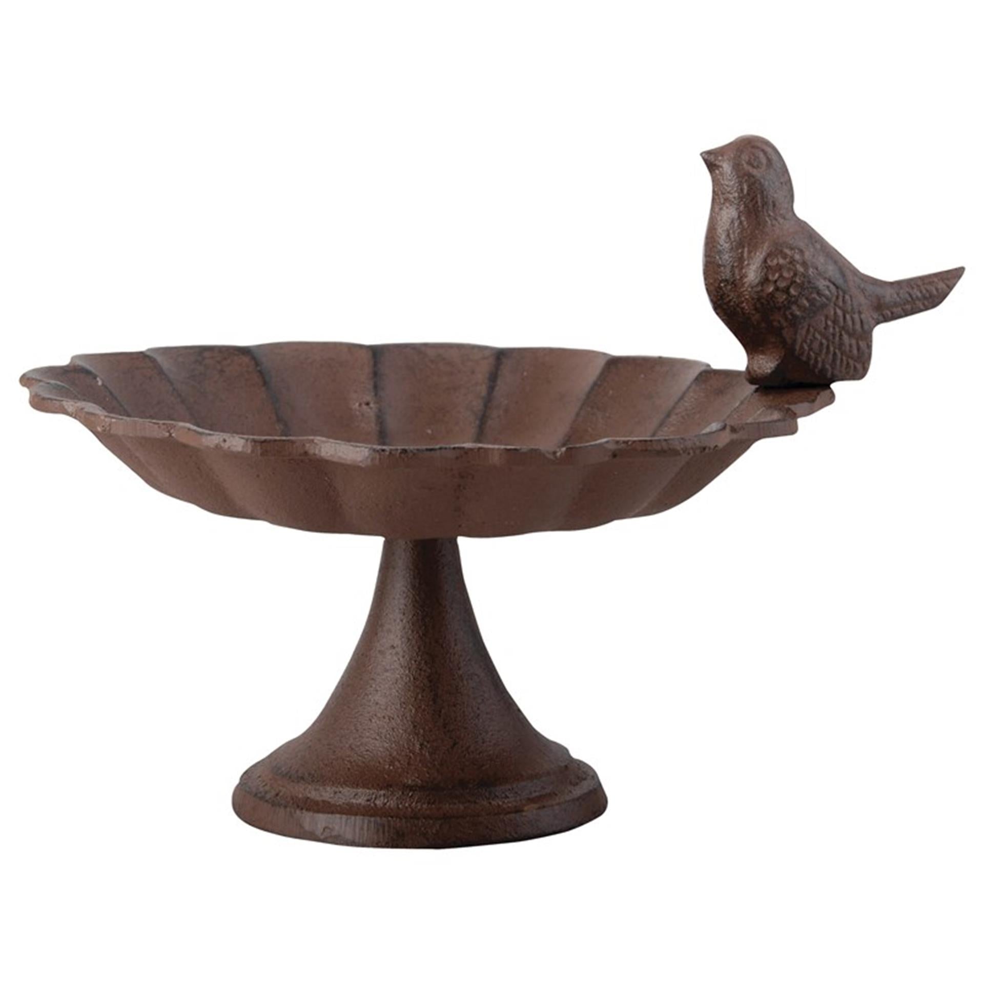 Bain d'oiseaux design Esschert sur pied