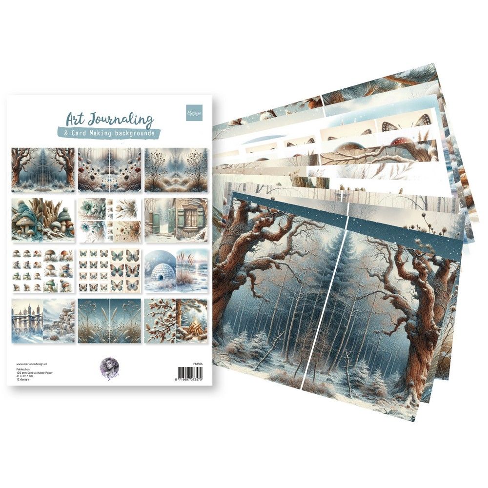 Marianne design • ensemble de papier pour journal d'art et hiver par Fairybells