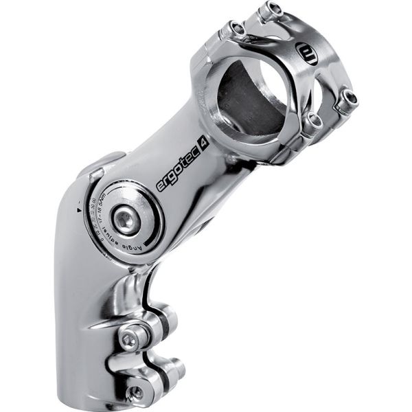 Potence guidon Ergotec Octopus ahead 50 réglable ø28.6 110 31.8 mm argenté