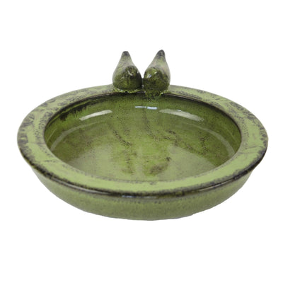Best for Birds Bird Bath Around Ceramics Green