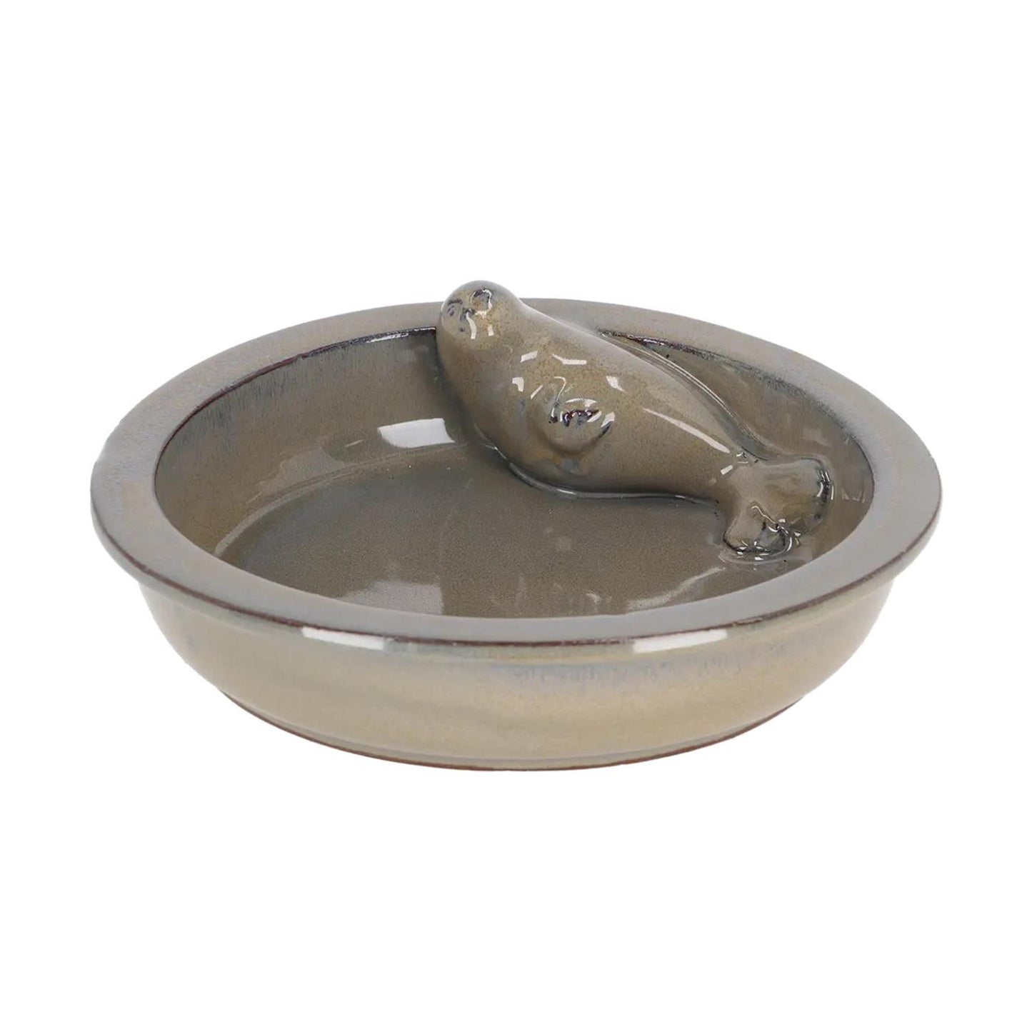Bain d'oiseaux design Esschert autour du phoque