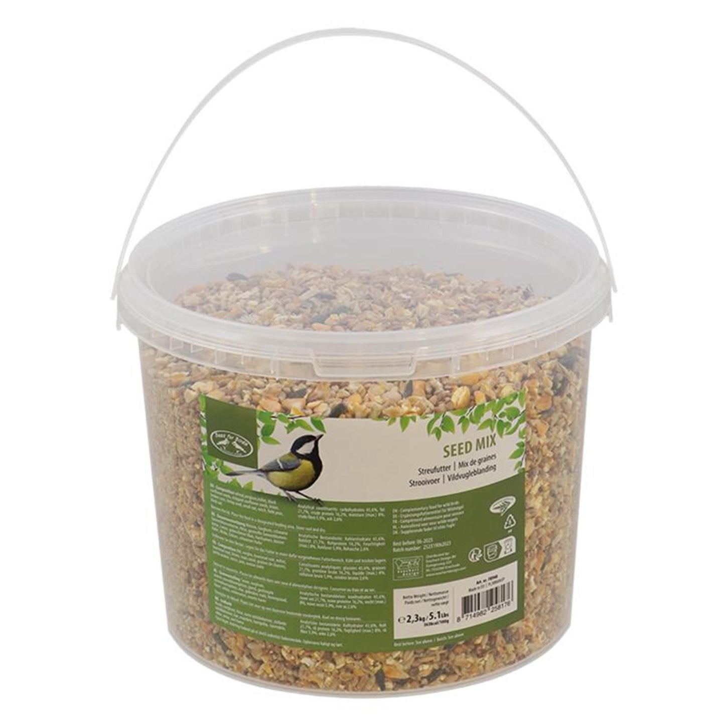Esschert design nourriture pour oiseaux esschert 2,3 kg dans un seau