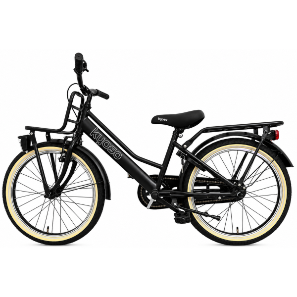 Kyoso vélo pour enfants Blossom Classic 20 pouces avec moyeu de frein - noir mat rose