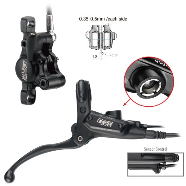 TEKTRO HD-E715 Disc hydraulique Frein à disque RH 1800 mm noir