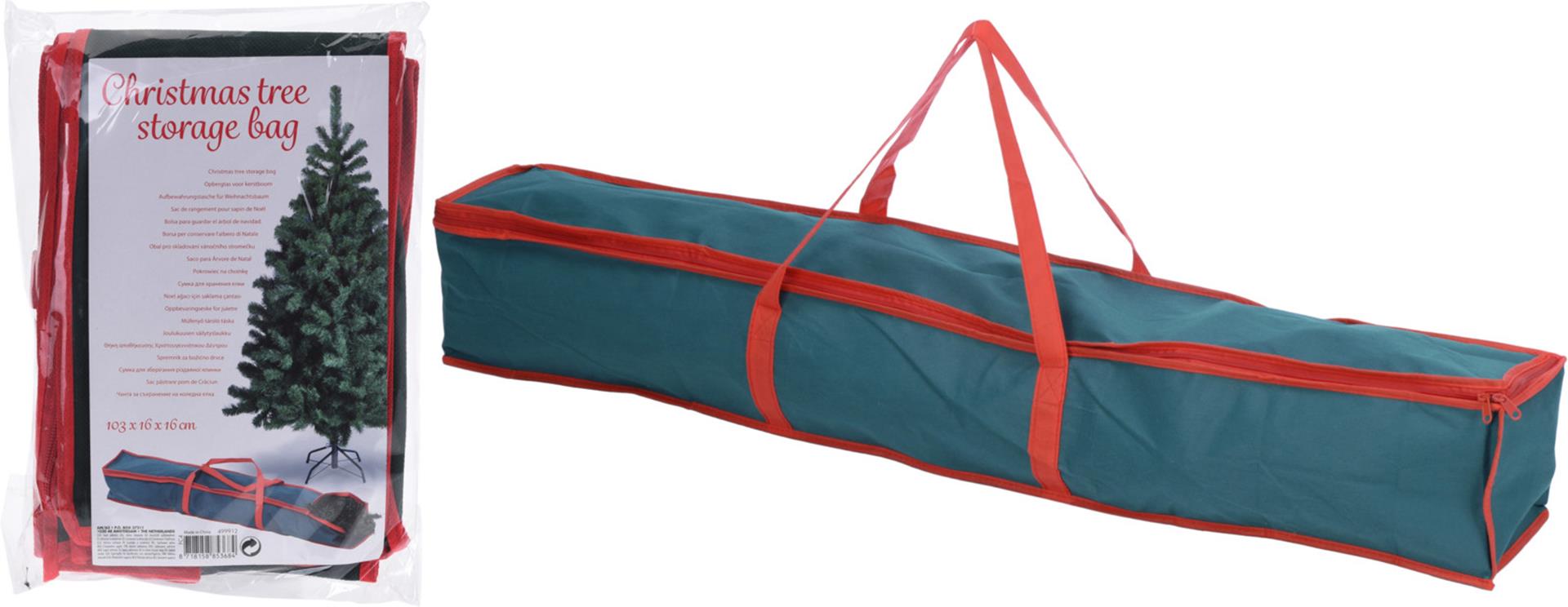 Sac de rangement style maison pour sapin de Noël 103x16x16cm