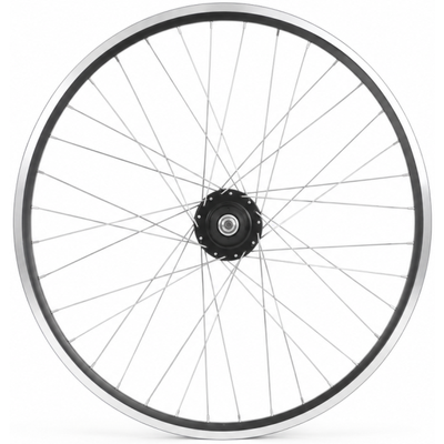 Roue arrière Shimano 28 aluminium jante zac 2000 noir argent - moyeu sg-c6001-8r nexus 8 et rayons inox